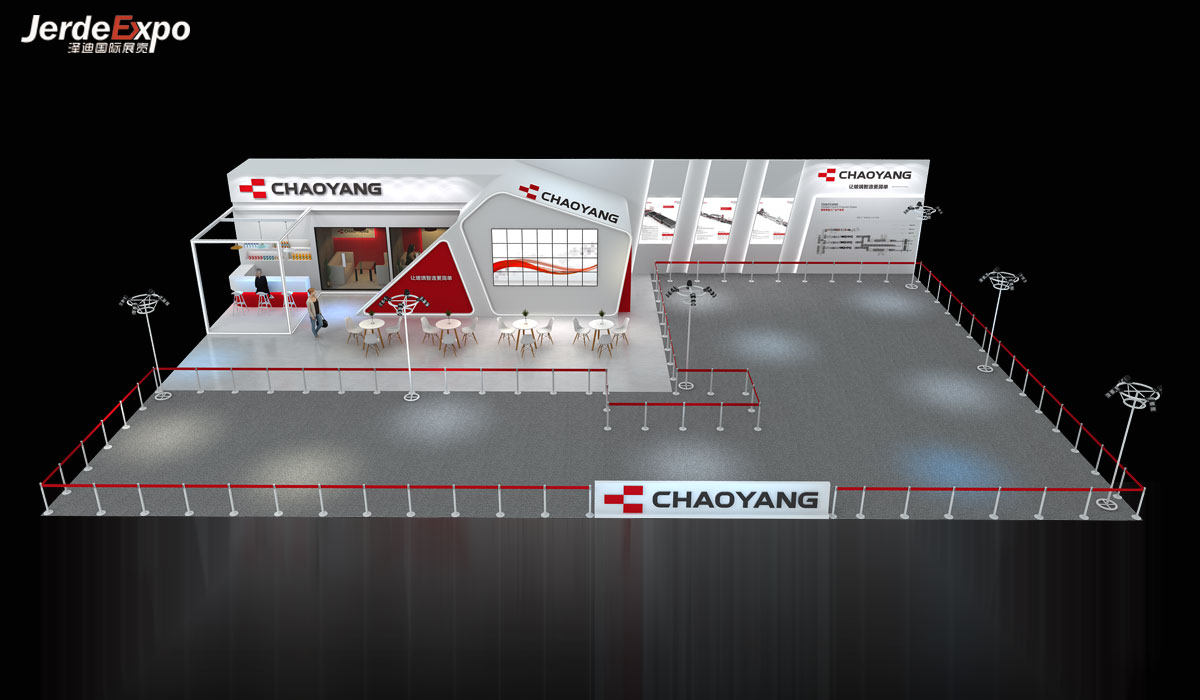 500㎡展會展位設(shè)計效果圖